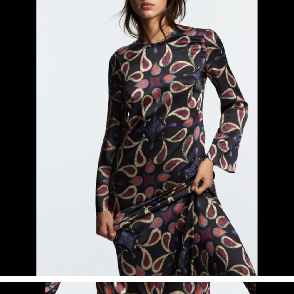 NWOT midi-maxi silk dress by Zara